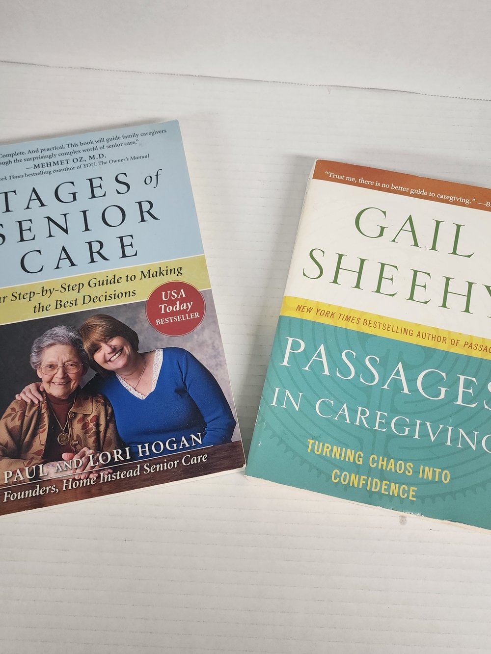 Pair of Senior Care Books - Stages of Senior Care and Passages in Caregiving